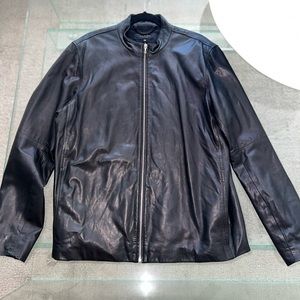 Mens genuine leather coat brand-(rag and bone)